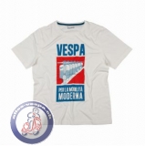 Vespa T-Shirt Poster weiss, Herren, verschiedene Grssen