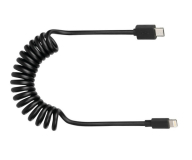 MICRO USB Ladekabel, Spiralkabel 1M, Micro USB zu Apple