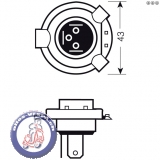 Lampe Scheinwerfer 12V60/55W H4